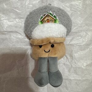 Cozy Plush Holiday Decoration Bag charm Keychain